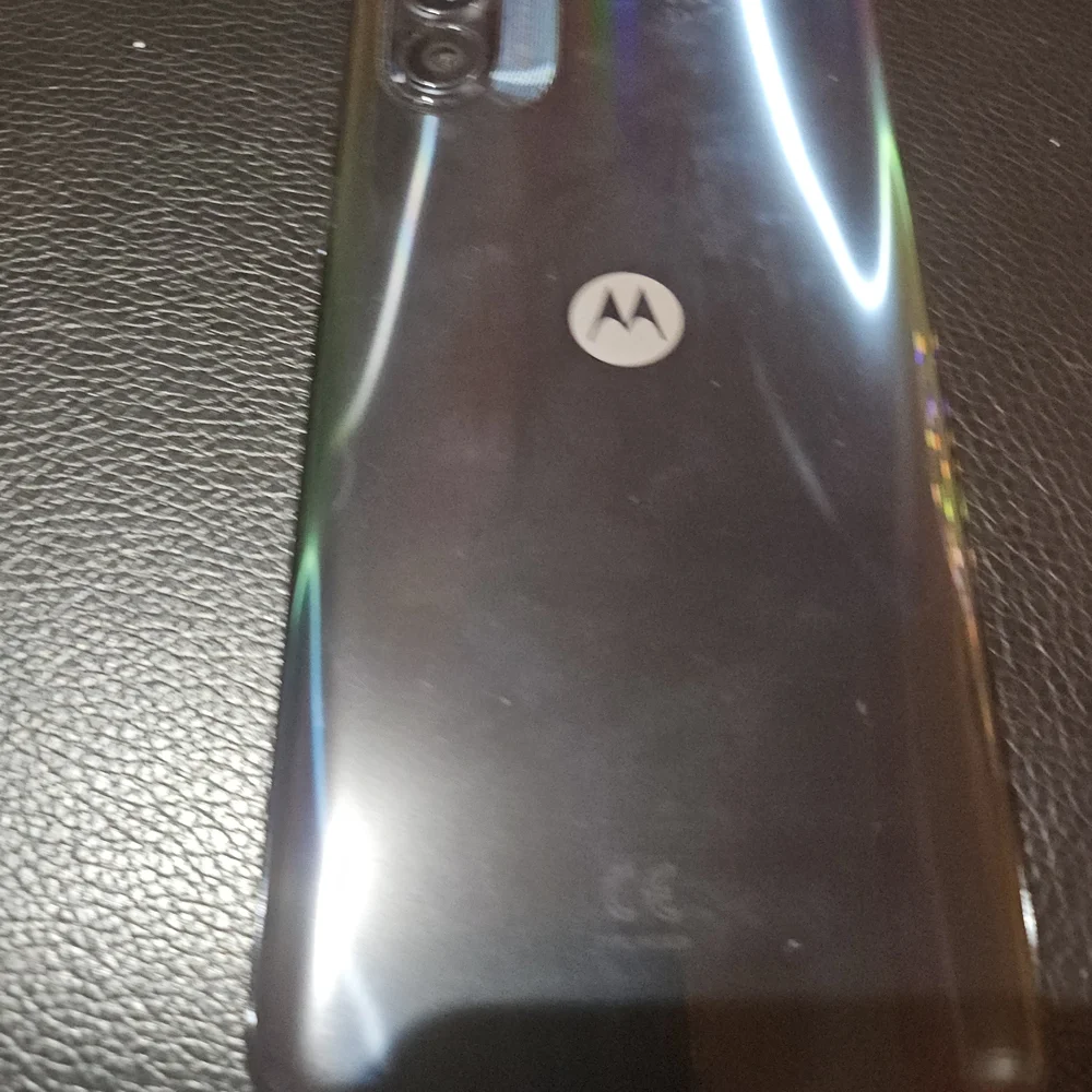Motorola Smartphone with Blue and Black Display